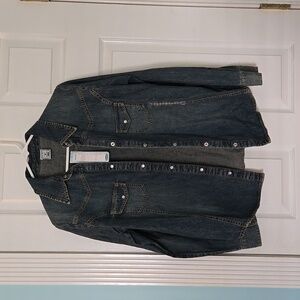 Old Navy Maternity Denim Button up Jacket Top NWT